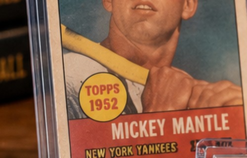 Examples of older sports cards and collectible cards